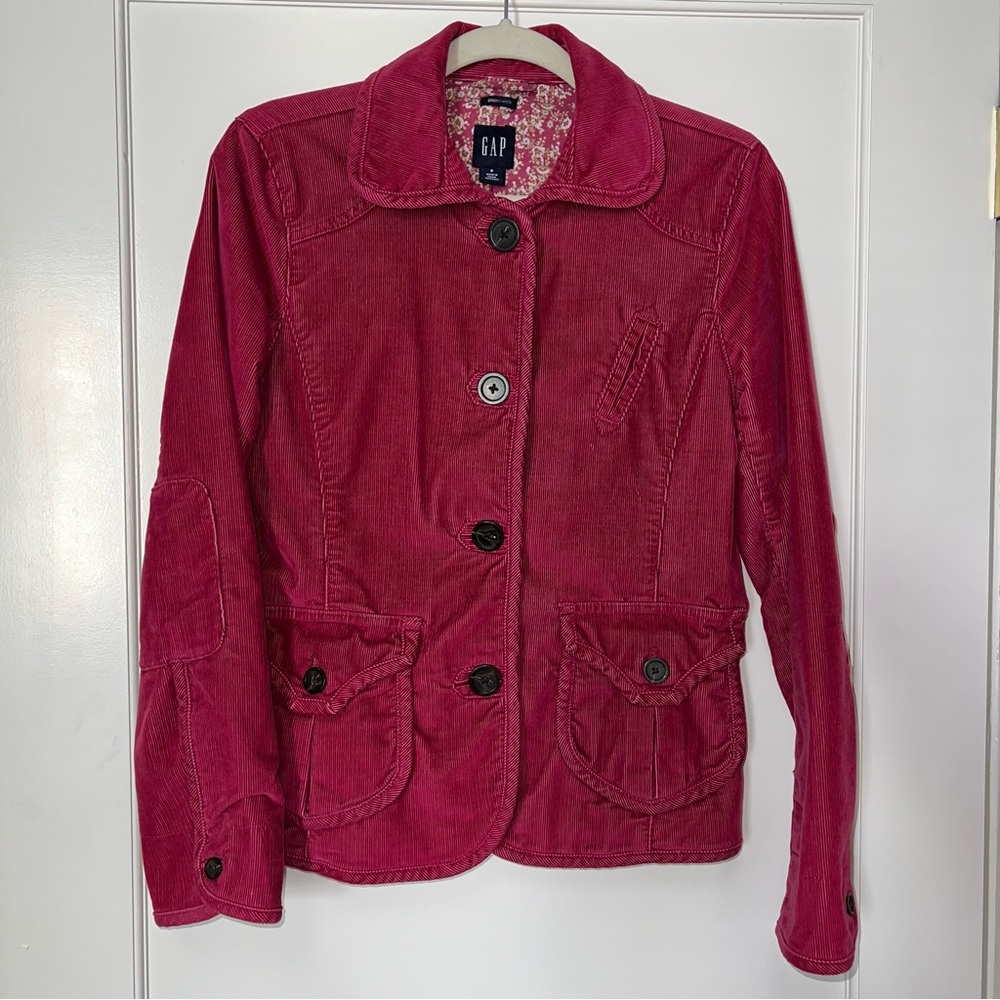 ViNtAgE Y2K 05’ GAP Women’s Fuchsia Corduroy Blazer